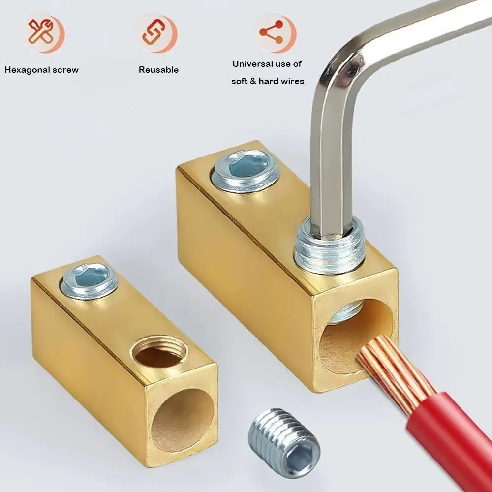 Brass Terminal Block & Heat Shrink Tubing | Waterproof Connector