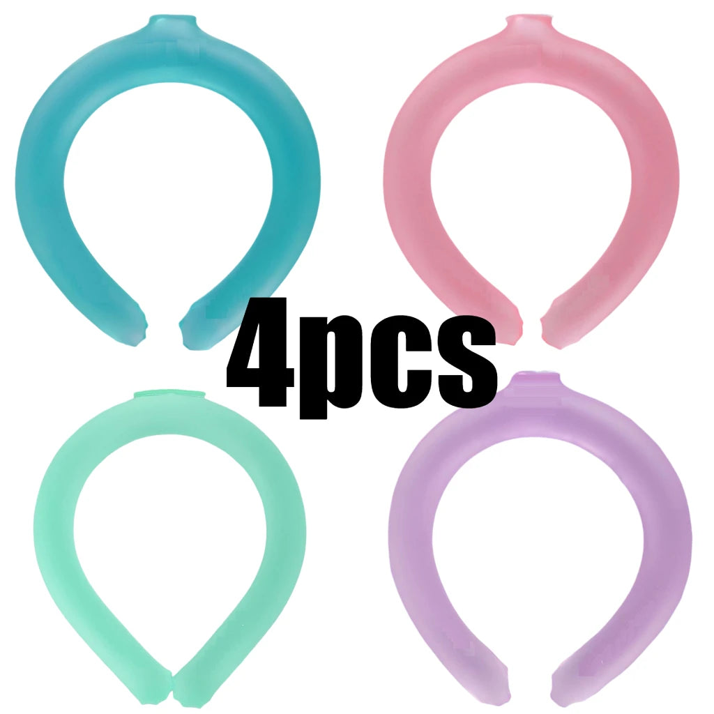Summer Neck Cooling Ring Portable Reusable Massager Cool Sunstroke