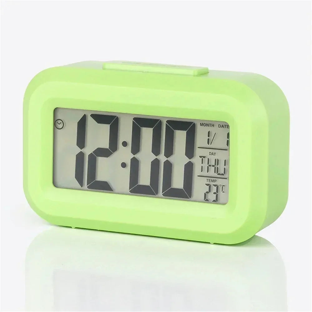 Small Digital Alarm Clock – Backlight, Temp & Date Display