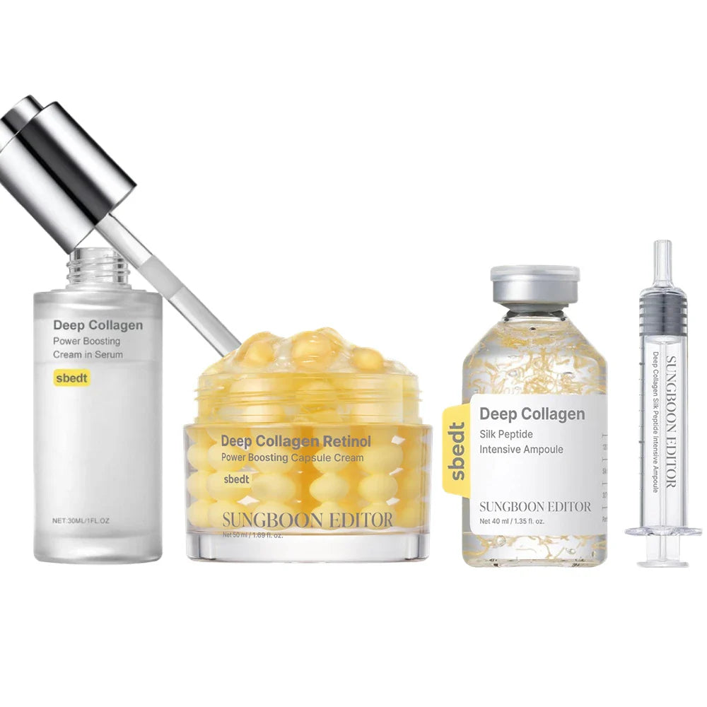 Korean Collagen Silk Peptide Serum | Retinol Brightening Ampoule
