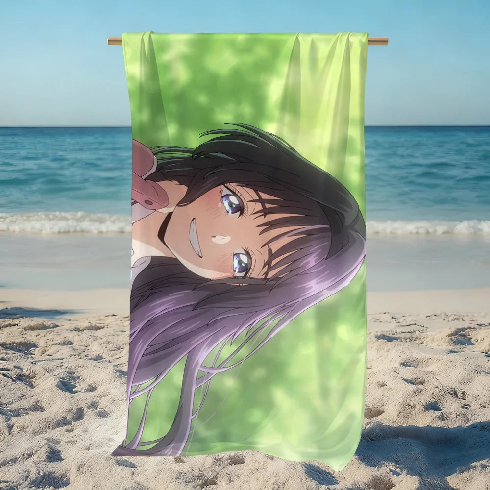 Kawaii Anime Quick Dry Beach Towel – Soft, Absorbent & Cute Quick Dry Beach Towel Peaceful Pleasures Health and Wellness