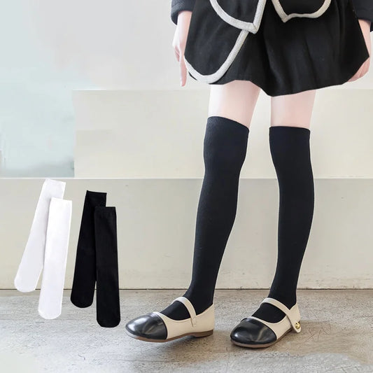 Children's Socks For Girls White Knee High Long Socks For Boys Black Football Socks 1-15Years Student Kids Stockings Spring New Peaceful Pleasures Health and Wellness