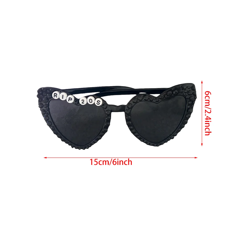 RIP 20s Heart Shaped Sunglasses | Funny 30th Birthday Party Gift
