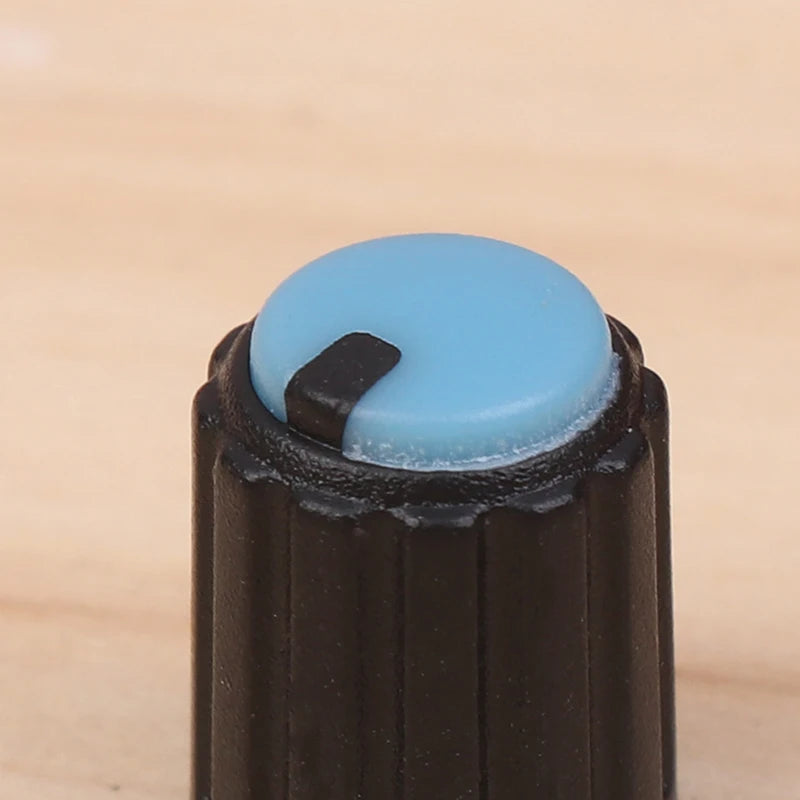 20Pcs Dual Color Knob 10*12mm Small Volume Adjustment Hat Flower Shaft Hole 6MM Potentiometer Volume Switch Caps Control Knob Peaceful Pleasures Health and Wellness