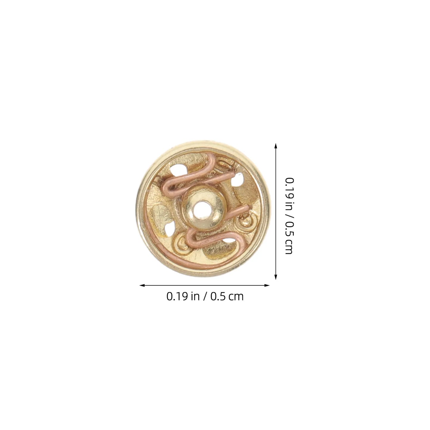 30Pcs Mini Buttons Metal Tiny Round Buttons Double Holes for Sewing Craft DIY Garment Accessories Clothing Accessories Peaceful Pleasures Health and Wellness
