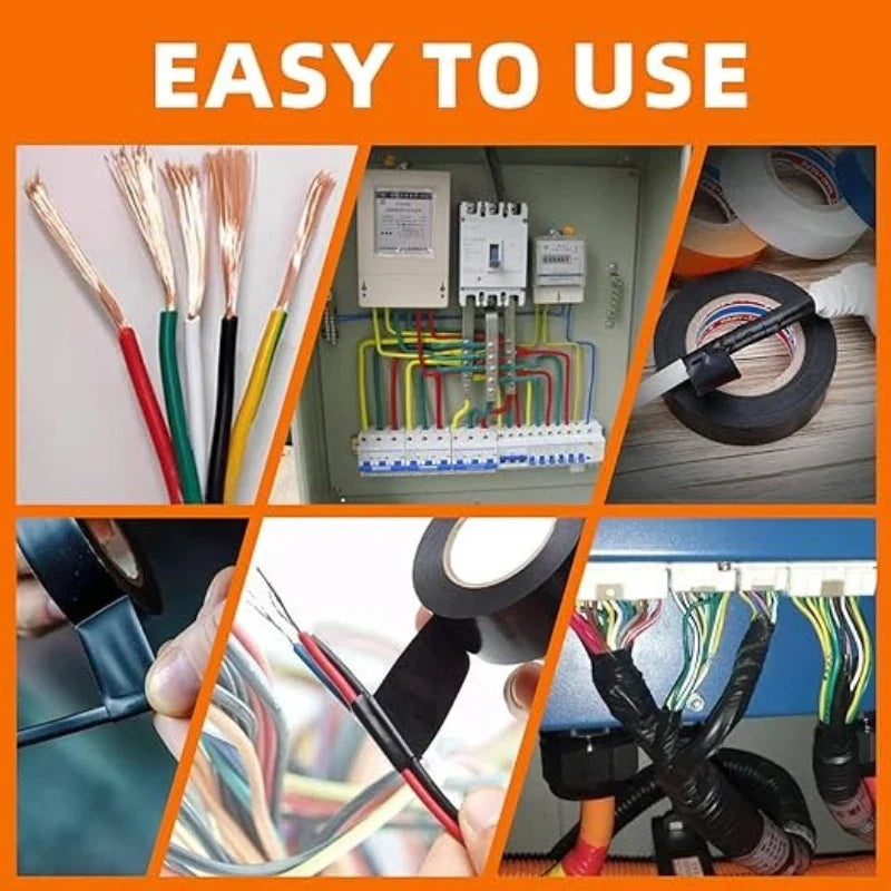 Black Flame-Retardant PVC Electrical Insulation Tape | 600V
