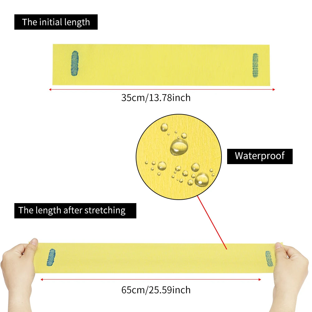Disposable Hair Neck Strip Paper, Stretchable Strong Adhesion Neck Wrap Paper for Haircut for Salon Barber Hairdressing Peaceful Pleasures Health and Wellness