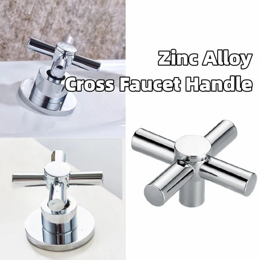 Cross Faucet Handle Knob Zinc Alloy – Kitchen & Bath Tap Replacement Faucet Handle Knob Oasis Select