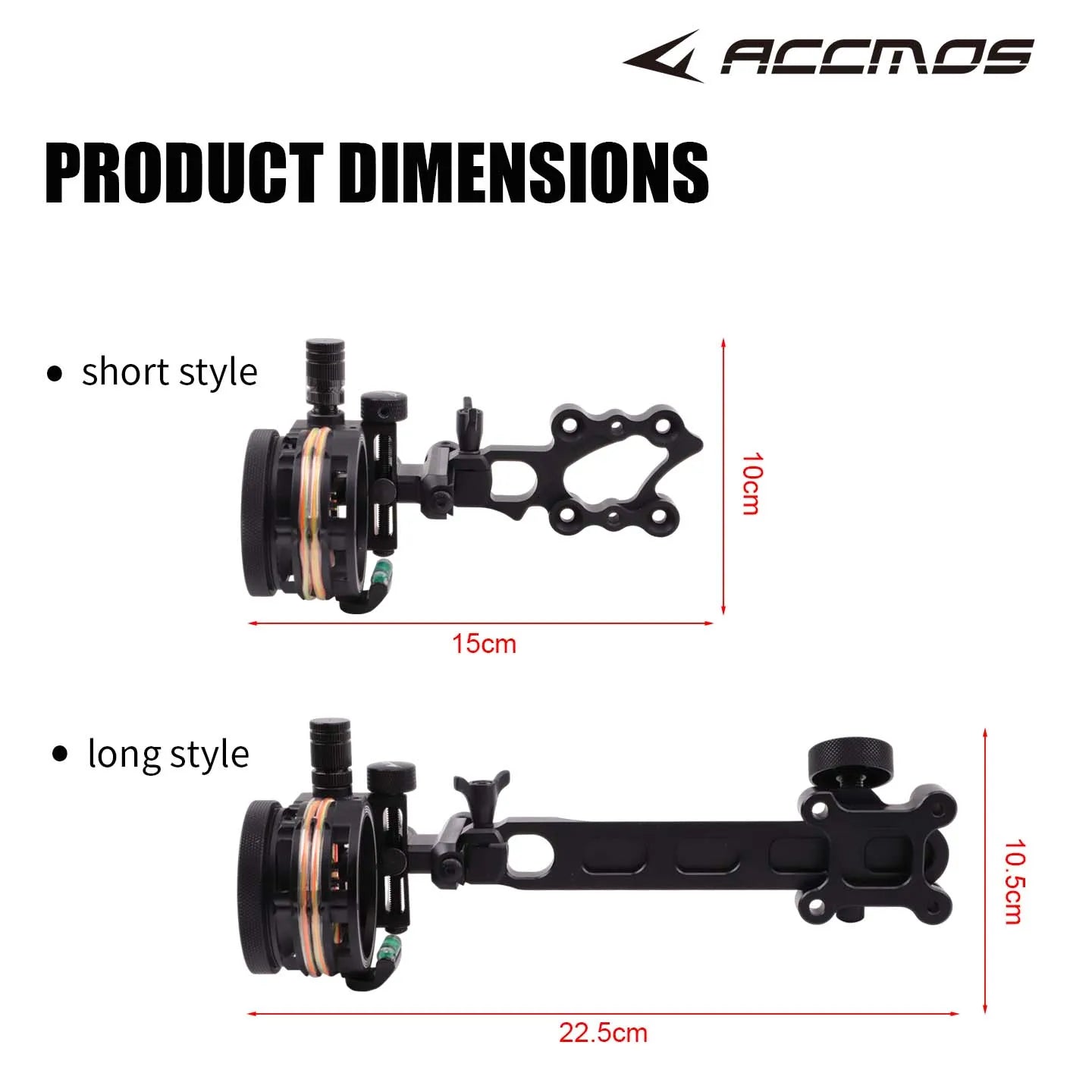 Compound Bow 5-Pin Archery Sight 2x 4x 6x 8x Magnification Optional