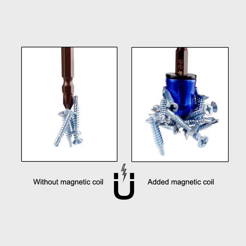 Magnetic Screw Rings Magnetized Ring Screwdriver Bit Aluminum Alloy 6.35mm Shank Screw Bit Magnetic Magnetizer Replacement Peaceful Pleasures Health and Wellness