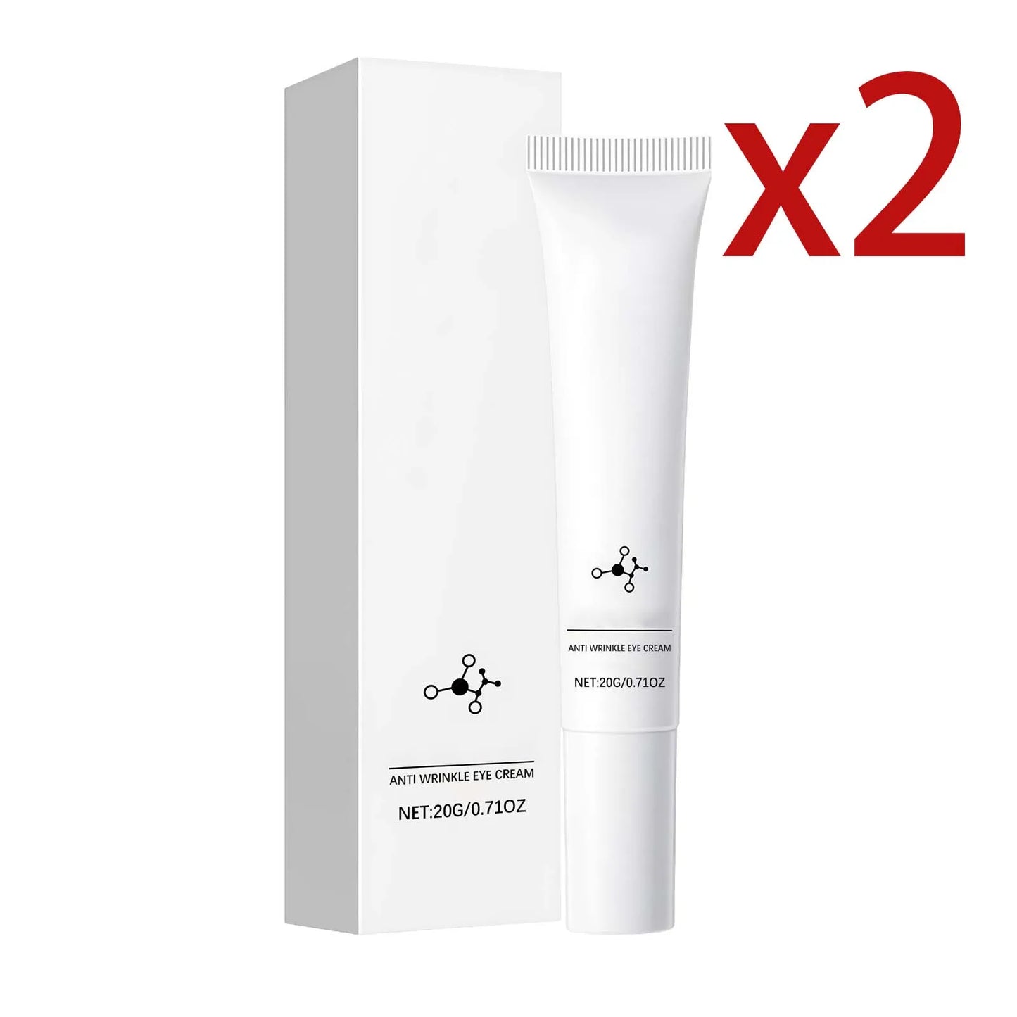 Collagen Firming Eye Cream Reduce Swelling Relieve Eye Bags Moisturizing Increase Skin Elasticity Lighten Melanin Eye Care Gel Peaceful Pleasures Health and Wellness 2x20g 20g