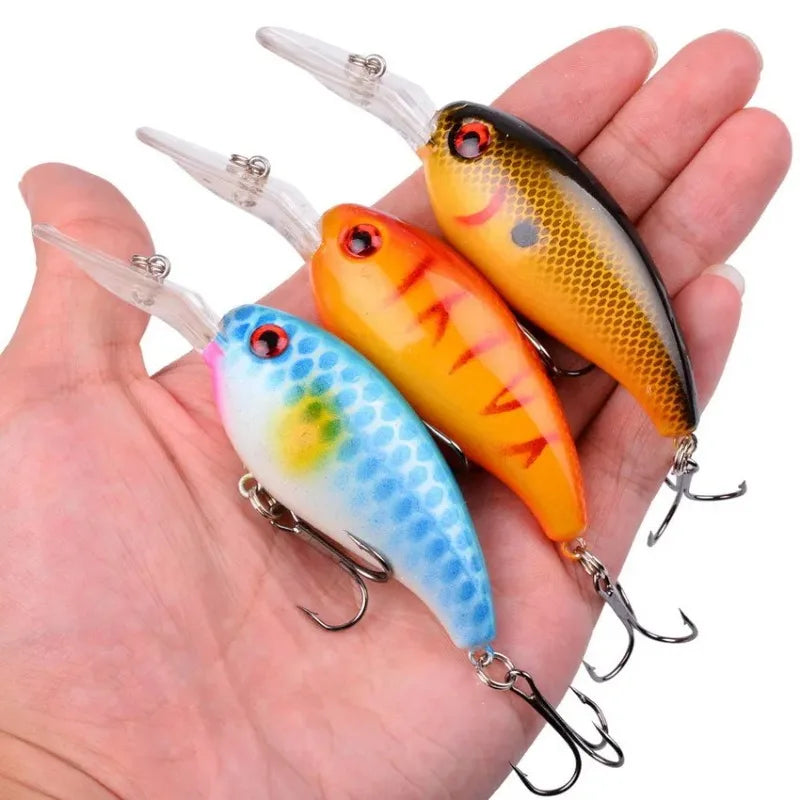 Mini Crank Fishing Lure Set 10cm 15g – Swimbait Wobble 3/5/8 PCS