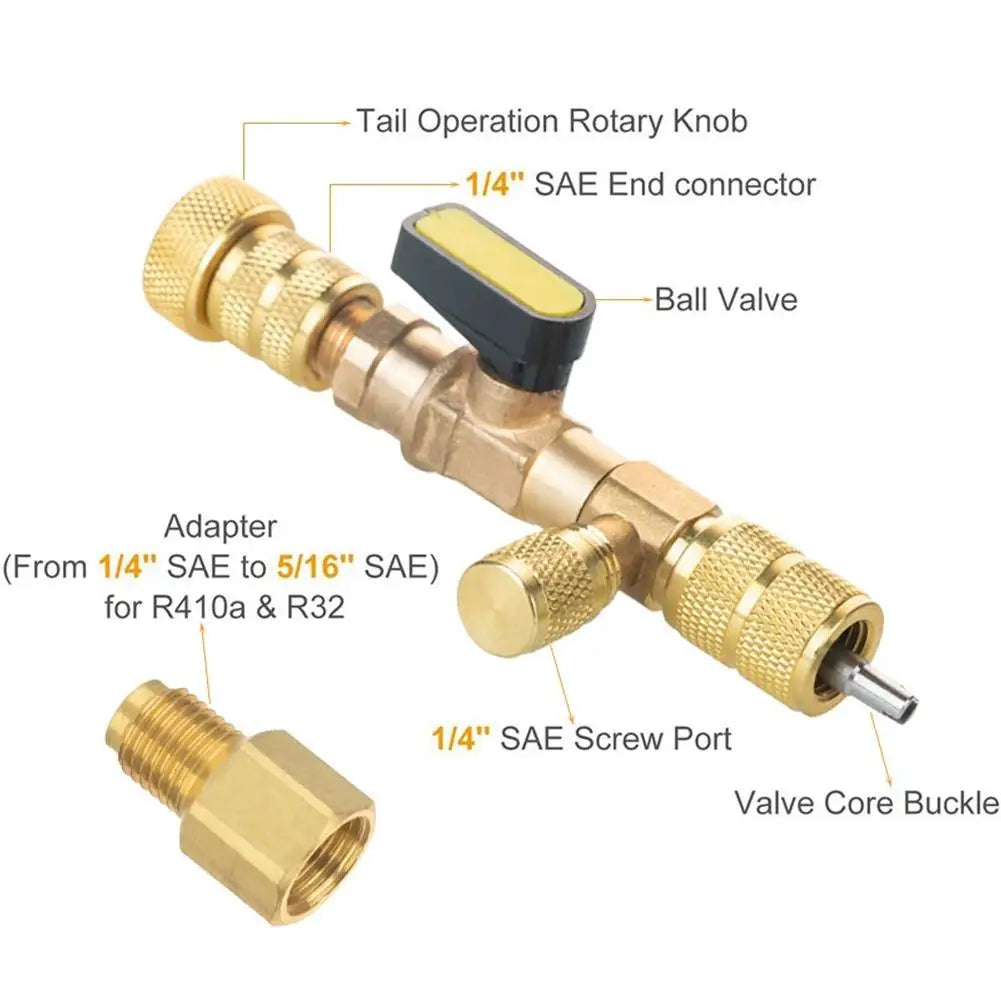 1Set Valve Core Quick Remover Installer Tool R134a R12 R22 HVAC Air Conditioner System Repair Tool Valve Core Service Tool Peaceful Pleasures Health and Wellness