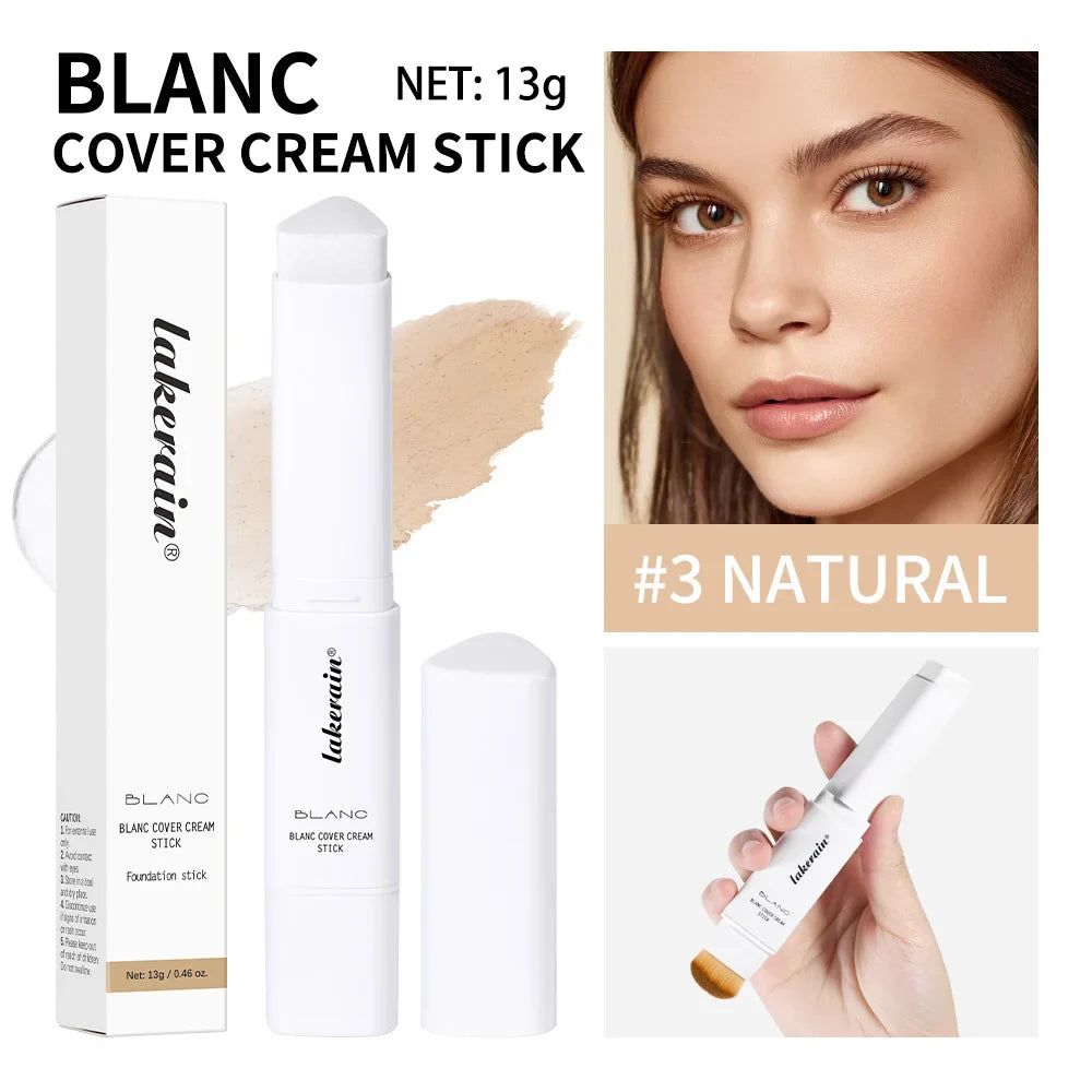 Blanc Cover Foundation Stick with Brush – Buildable, 5 Shades