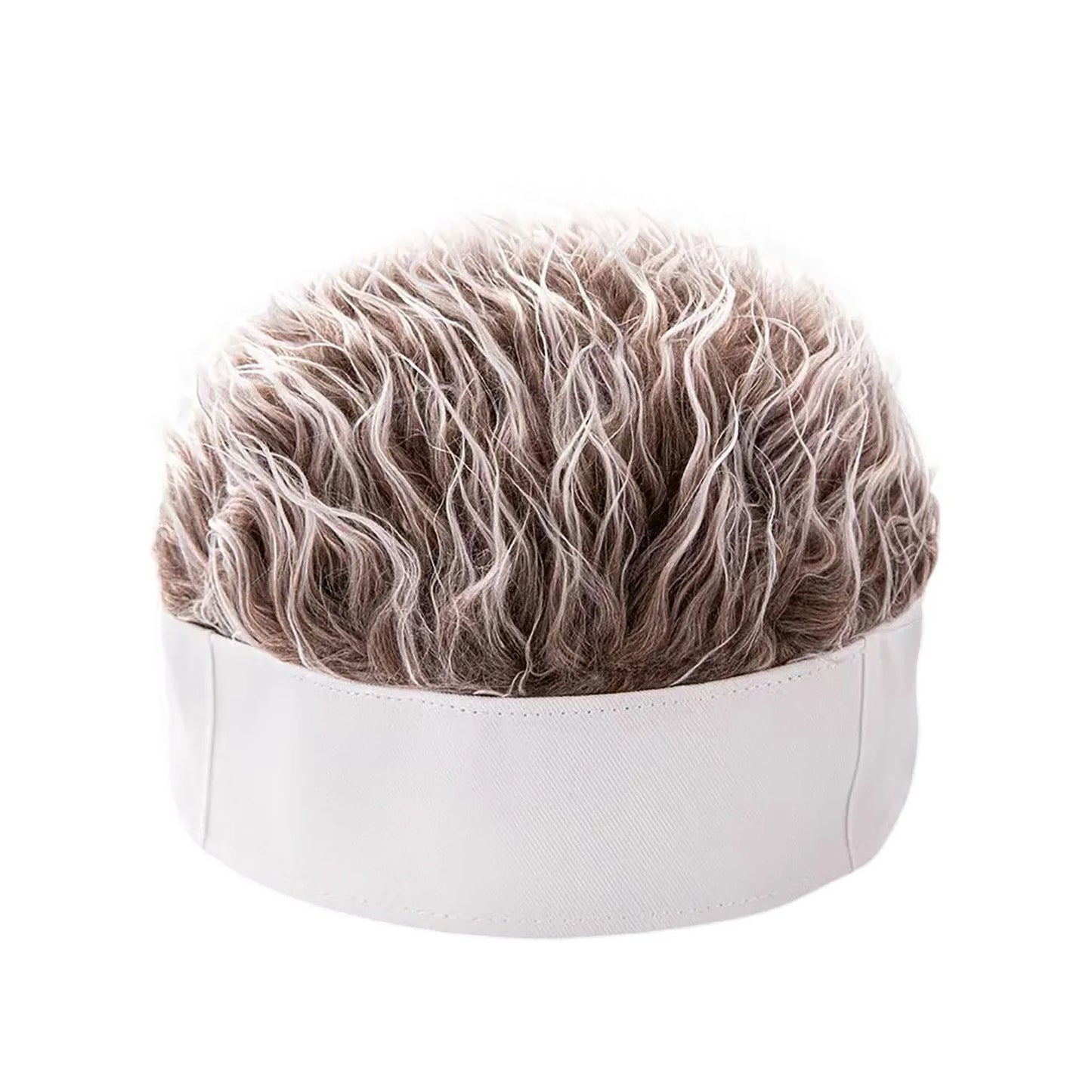 Black Wigs Hat Knit Beanie Soft Breathable Men Women Beanie Wig Hat for Home School Performance Costume Peaceful Pleasures Health and Wellness Coffee white