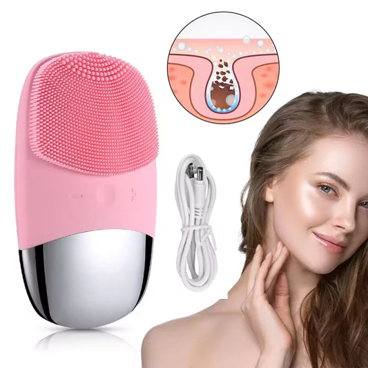 Newest Electric Skin Care Face Brush Cleanser Electric Facial Cleaning Brush Waterproof Face Cleaning Machine Peaceful Pleasures Health and Wellness