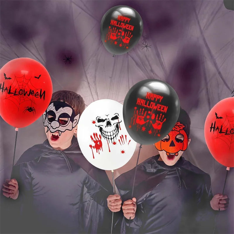 Halloween Skull Latex Balloons – Bloody Eye Party Decorations