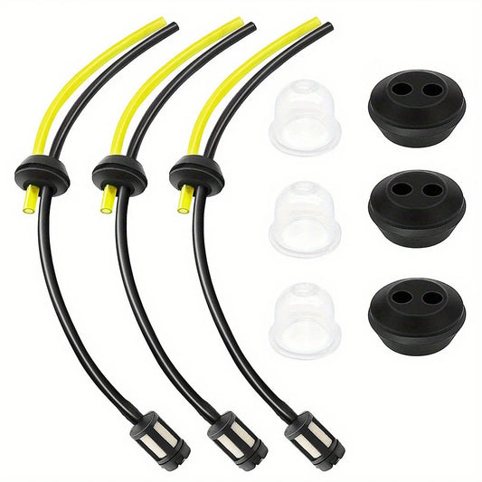Petrol Filter Petrol-hose Seal Fuel-hose Brush Cutter Lawn Mower Peaceful Pleasures Health and Wellness 9pcs
