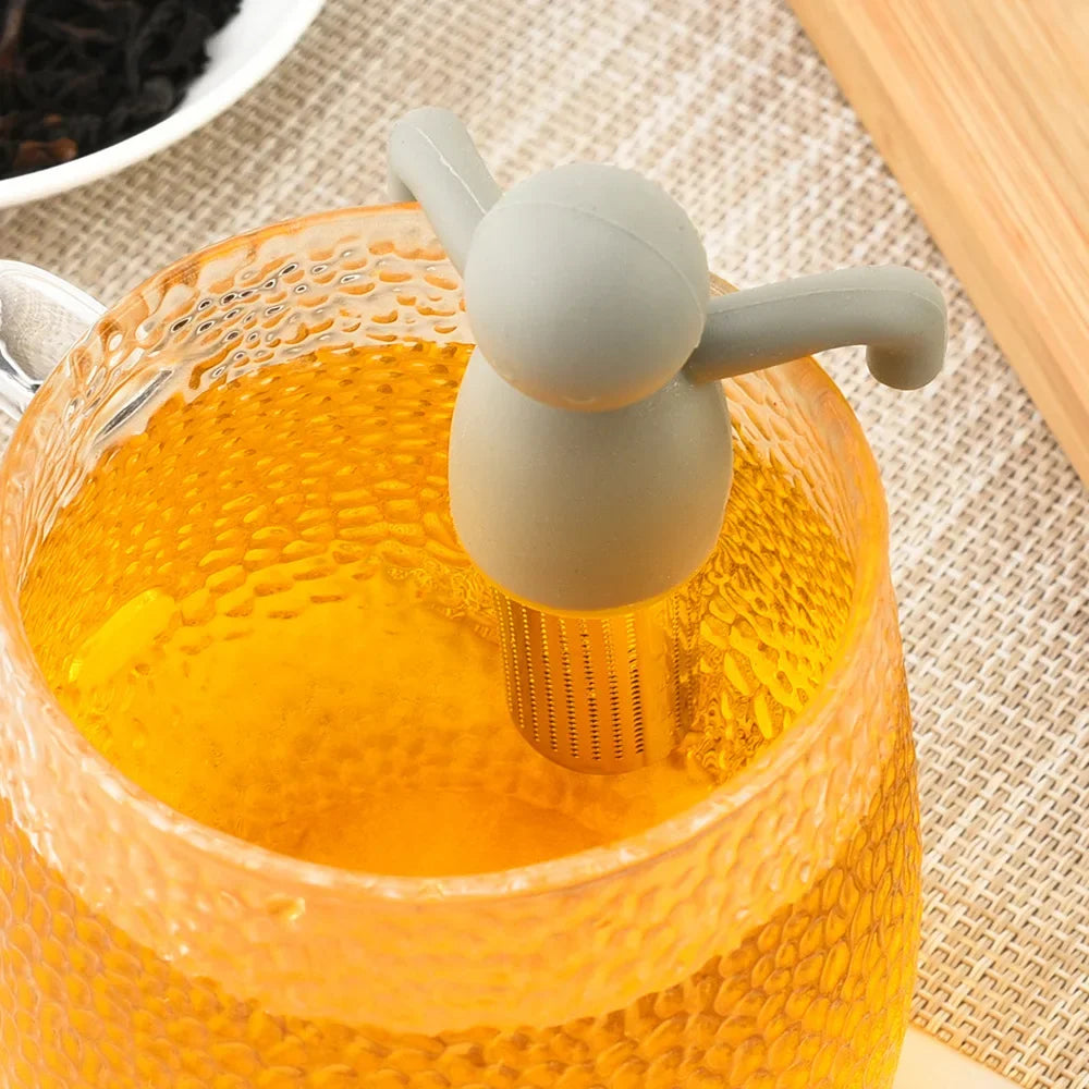Stainless Steel Tea Infuser Kitchen Accessory Household Use Reusable Metal Makeup Brushes Massage Kitchen Dining Bar Garden Peaceful Pleasures Health and Wellness