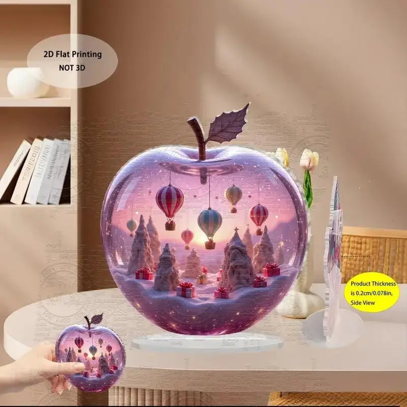 2D Acrylic Arabian Camel & Evil Eye Tree Desk Figurine