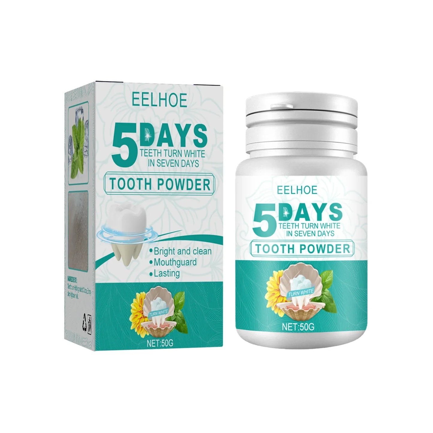 EELHOE Teeth Whitening Powder – Plaque & Stain Remover 50g