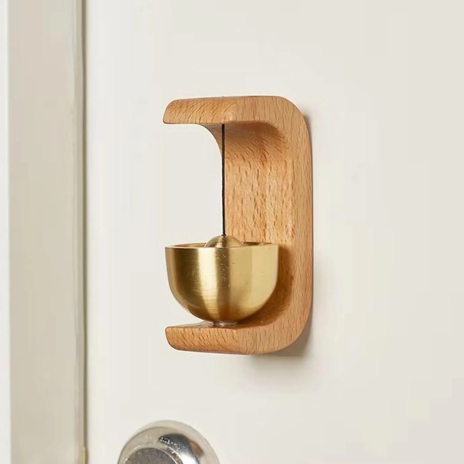 Shop Door Entry Shopkeepers Wood Brass Hanging Door for Entry Door Restaurant Shop Home Refrigerator Pet Door Peaceful Pleasures Health and Wellness