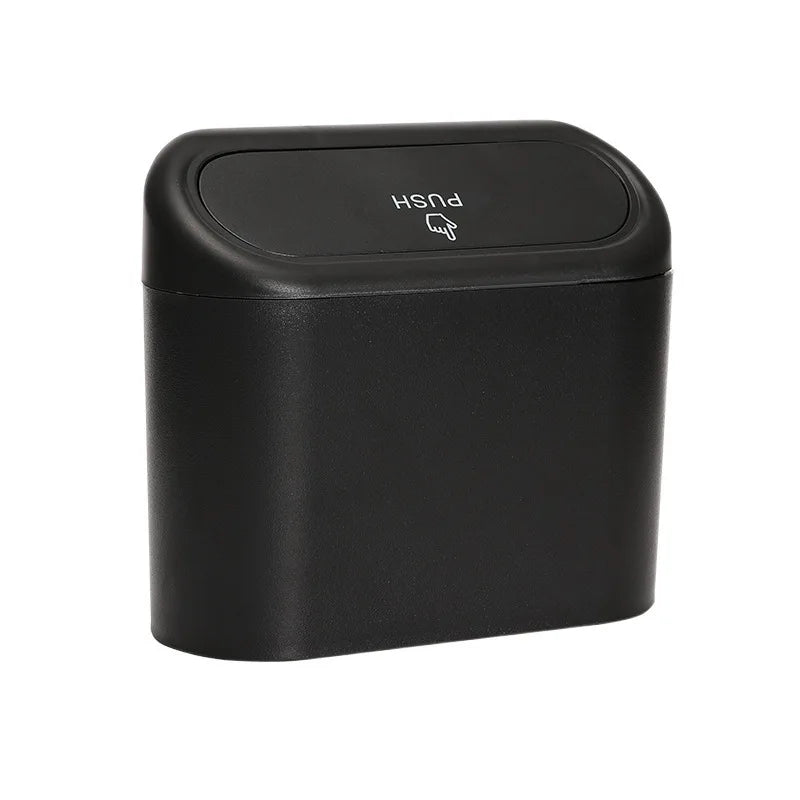 Lidded car trash can, creative trash bin, car storage box with waterproof sealing Peaceful Pleasures Health and Wellness 1