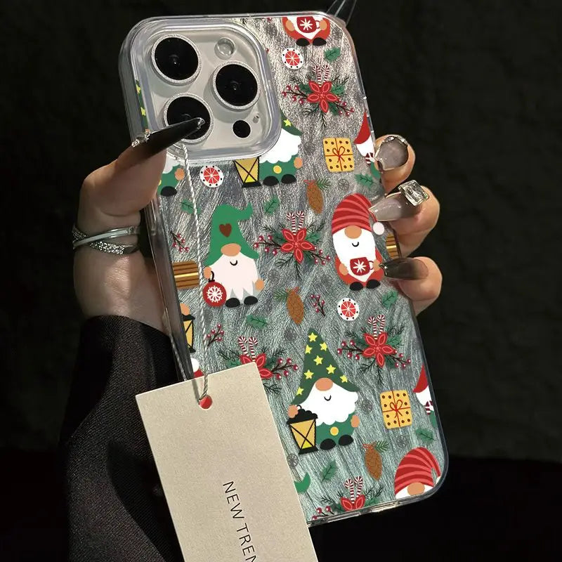 Christmas Tree Phone Case for iPhone 17 Pro 16 16e 15 14 13 12 11 Pro Max iphone Air Shockproof Bumper Cover Funda Peaceful Pleasures Health and Wellness
