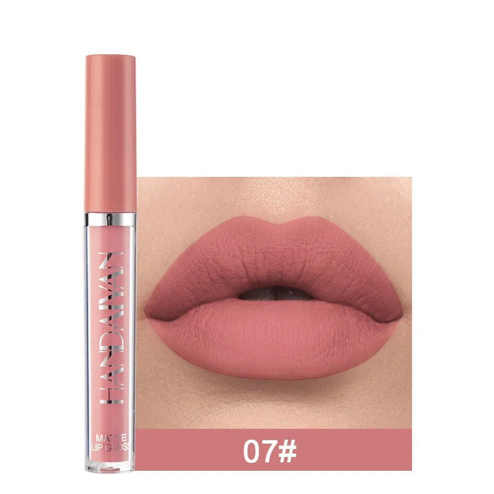 HANDAIYAN Matte Velvet Liquid Lipstick – 12 Shades, Waterproof