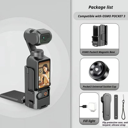 Flymile Magnetic Mount for DJI Osmo Pocket 3 | Vlog & Cycling Camera Mount Bracket Oasis Select E