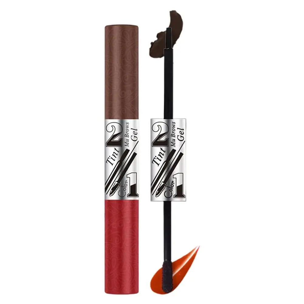 Tear-Off Eyebrow Gel And Tear-off Lips Stain Cosmetic Combined Long-Lasting Intense Color Sweat-Resistant Peeling Makeup Peaceful Pleasures Health and Wellness 03