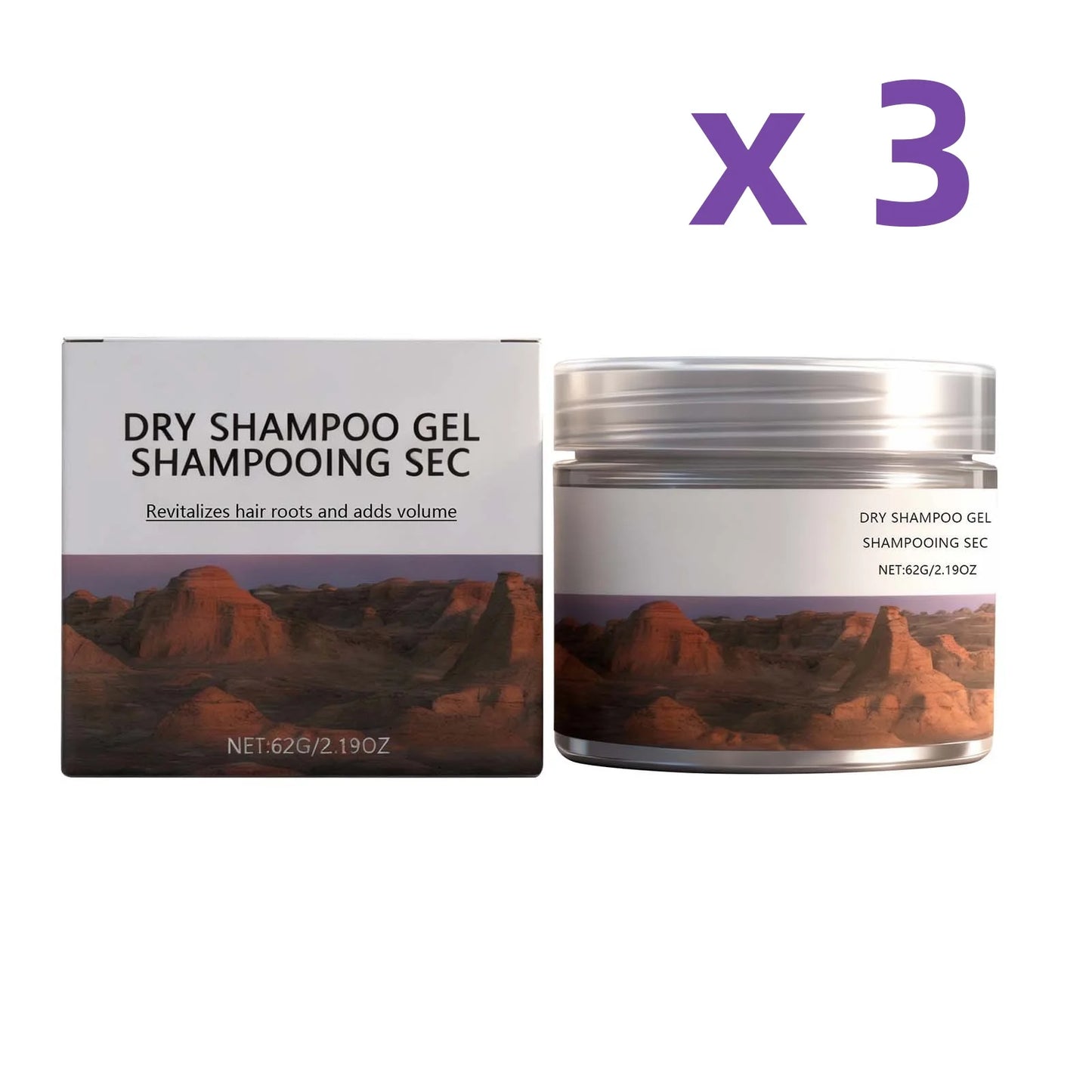 No-Rinse Hair Gel & Dry Shampoo | Volume, Shine & Oil Control