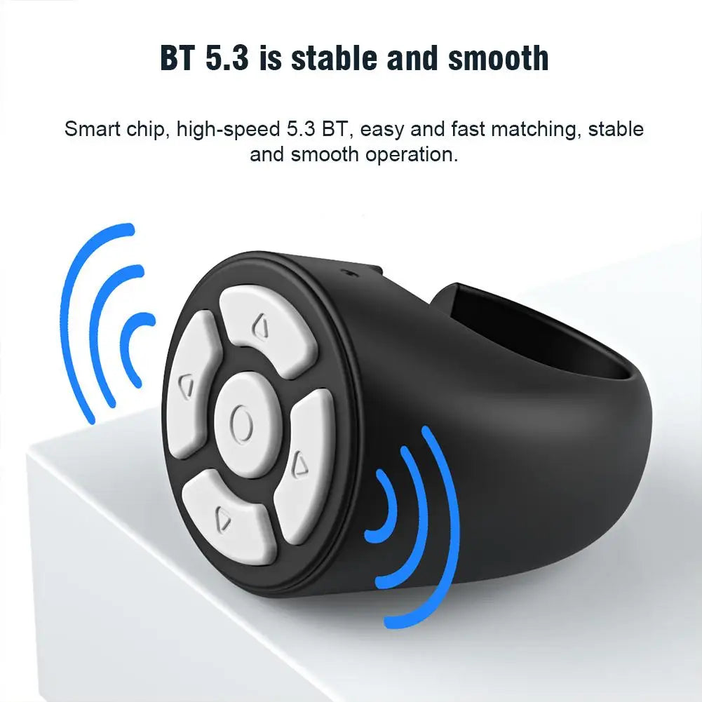 Bluetooth Remote Control – Selfie, Scroll & Camera Shutter