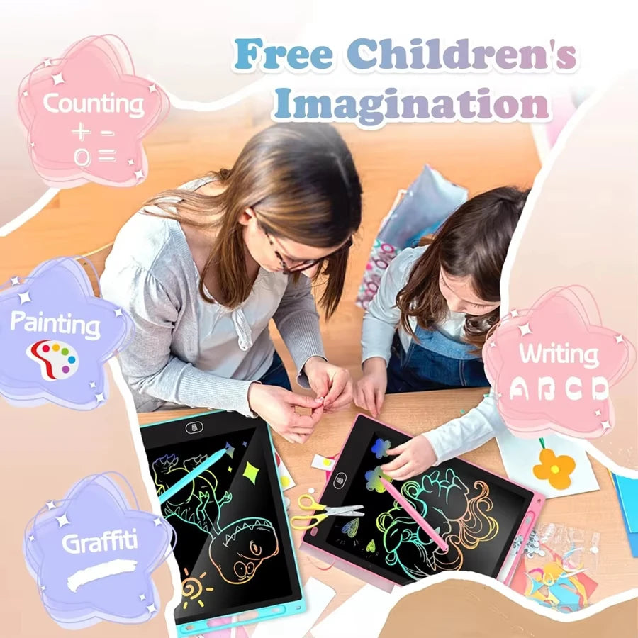 12" LCD Writing Tablet & Drawing Board for Kids – Erasable