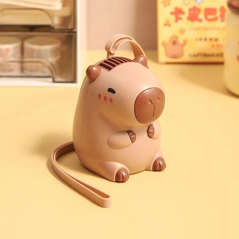 Capybara Mini USB Rechargeable Portable Fan – Kids Summer Gift