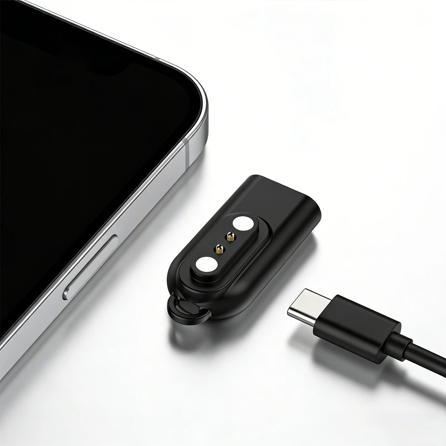 Type-C Magnetic Charger Cable Converter for Willful IP68/ID205L/SW021 Blackview R3 Watch 2 Pin Charging Adapter Lightweight Peaceful Pleasures Health and Wellness