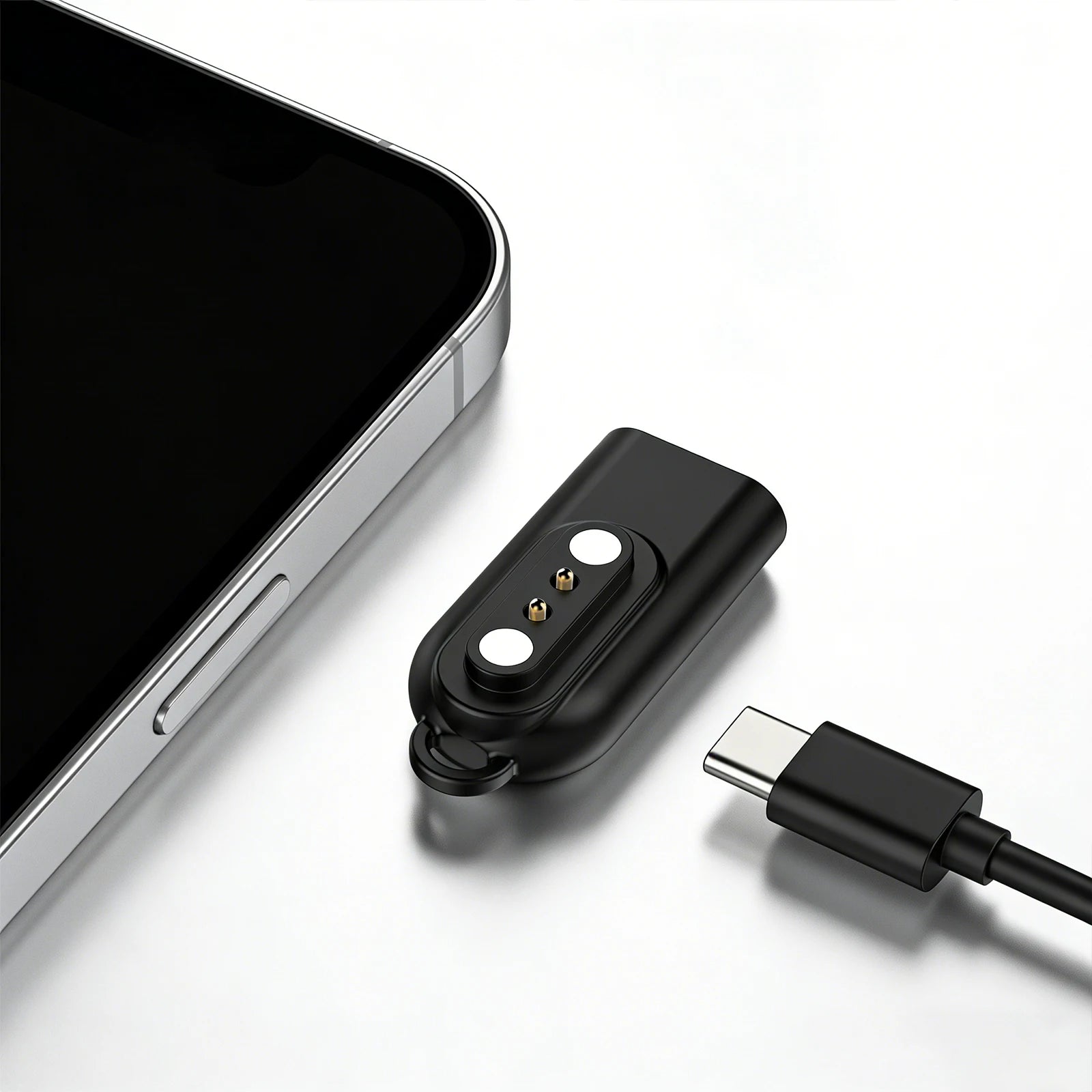 Type-C Magnetic Charger Cable Converter for Willful IP68/ID205L/SW021 Blackview R3 Watch 2 Pin Charging Adapter Lightweight Peaceful Pleasures Health and Wellness