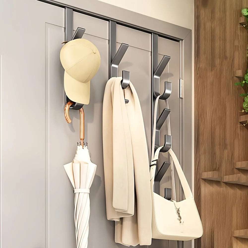 Easy Installation Door Hook-Strong Metal Coat Rack, Suitable for Clothes, Hats and Bags-Space Saving Design, Suitable for Bedroo Peaceful Pleasures Health and Wellness
