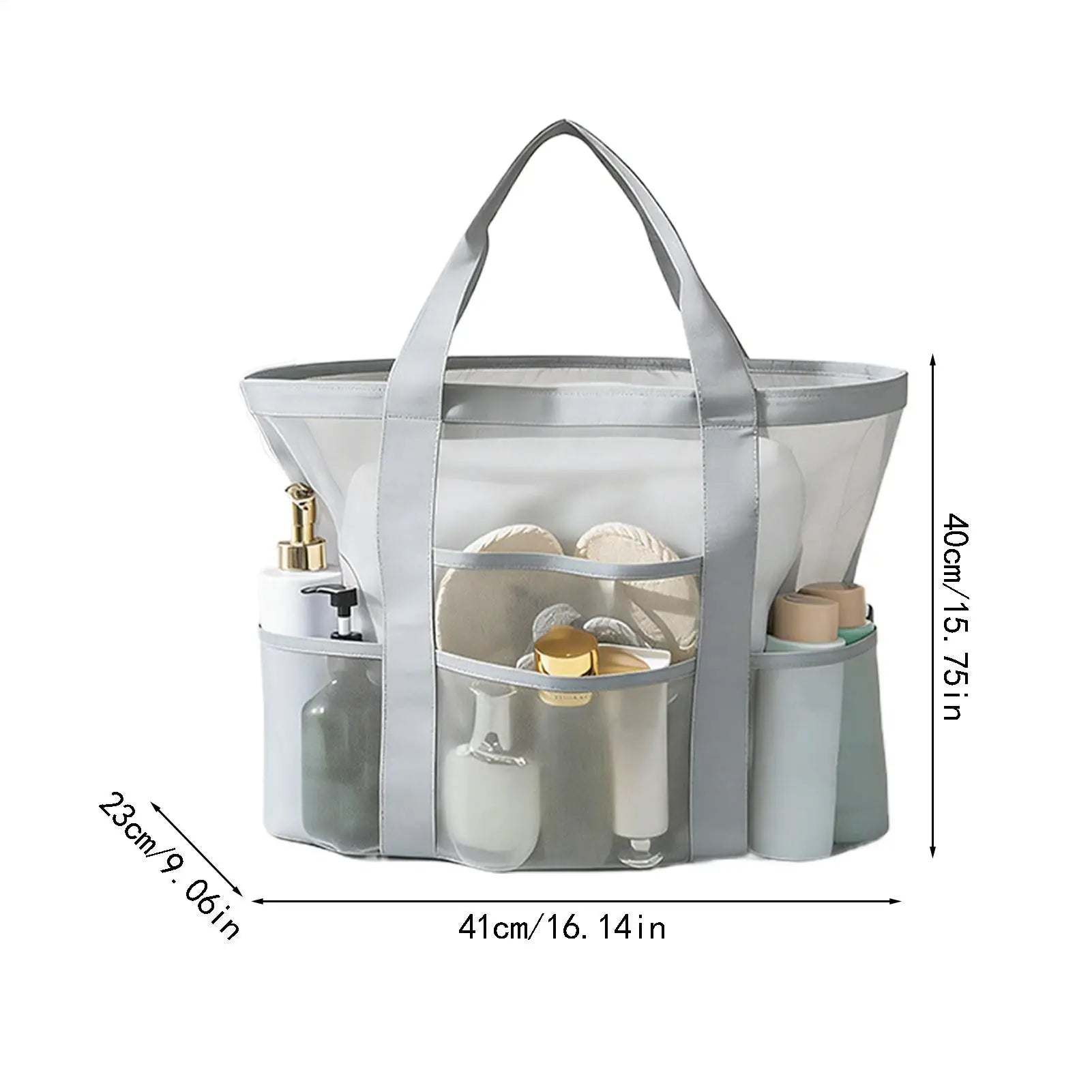 Womens Beach Bag Wide Handles Quick Dry Mesh Women Pool Tote Bag Toiletry Storage For Shoes Towel Makeup Toys Travel Gym Summer Peaceful Pleasures Health and Wellness
