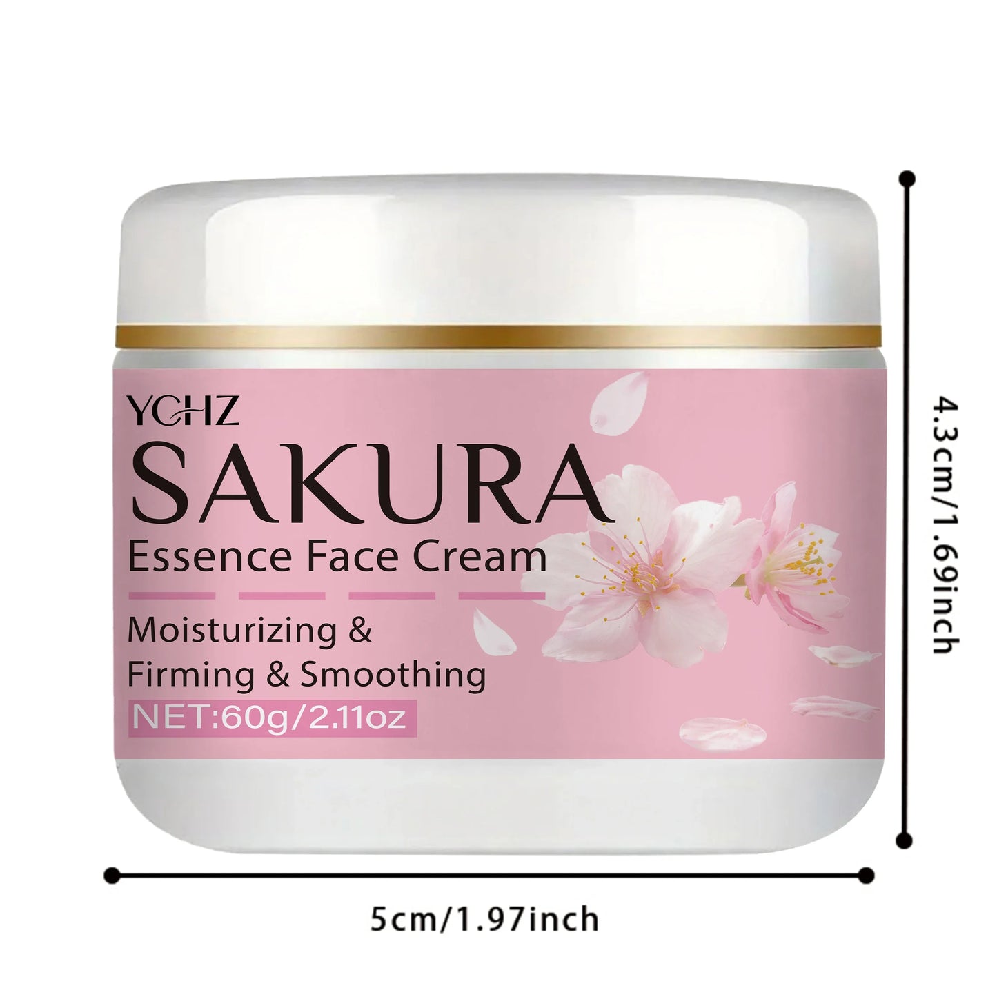 YCHZ Sakura Facial Cream – Moisturizing & Firming | 60g