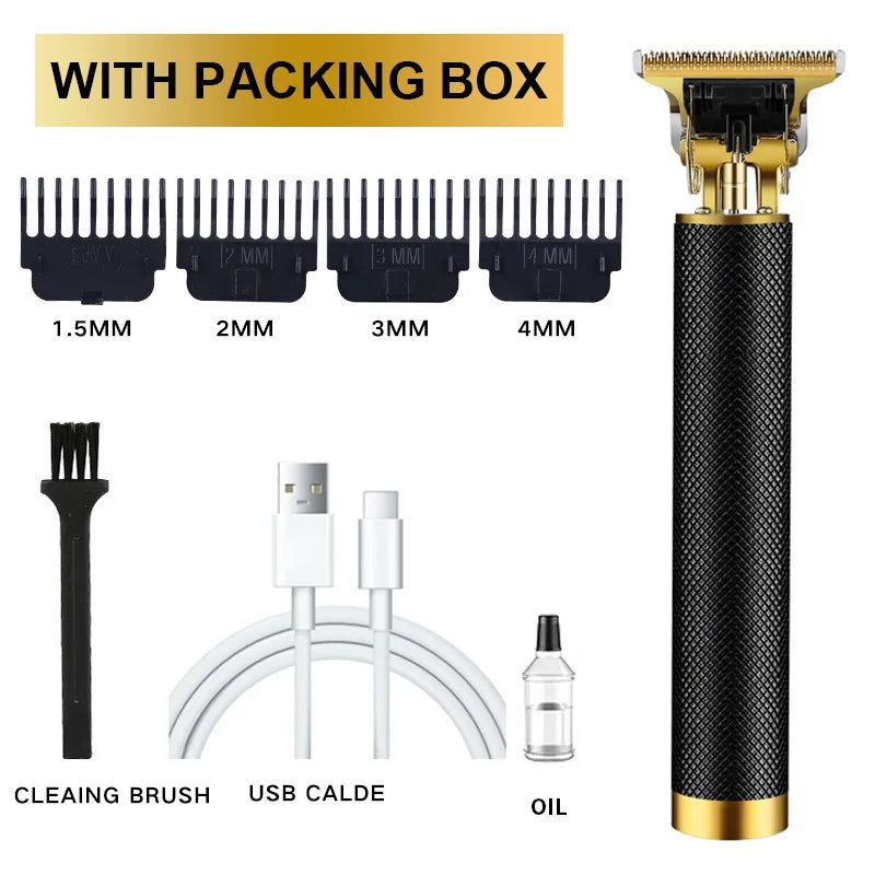 Electric Hair Clipper Professional USB Cordless Clipper Professional Beard Trimmer Haircut Grooming Kit Hair Cutting Machine Peaceful Pleasures Health and Wellness