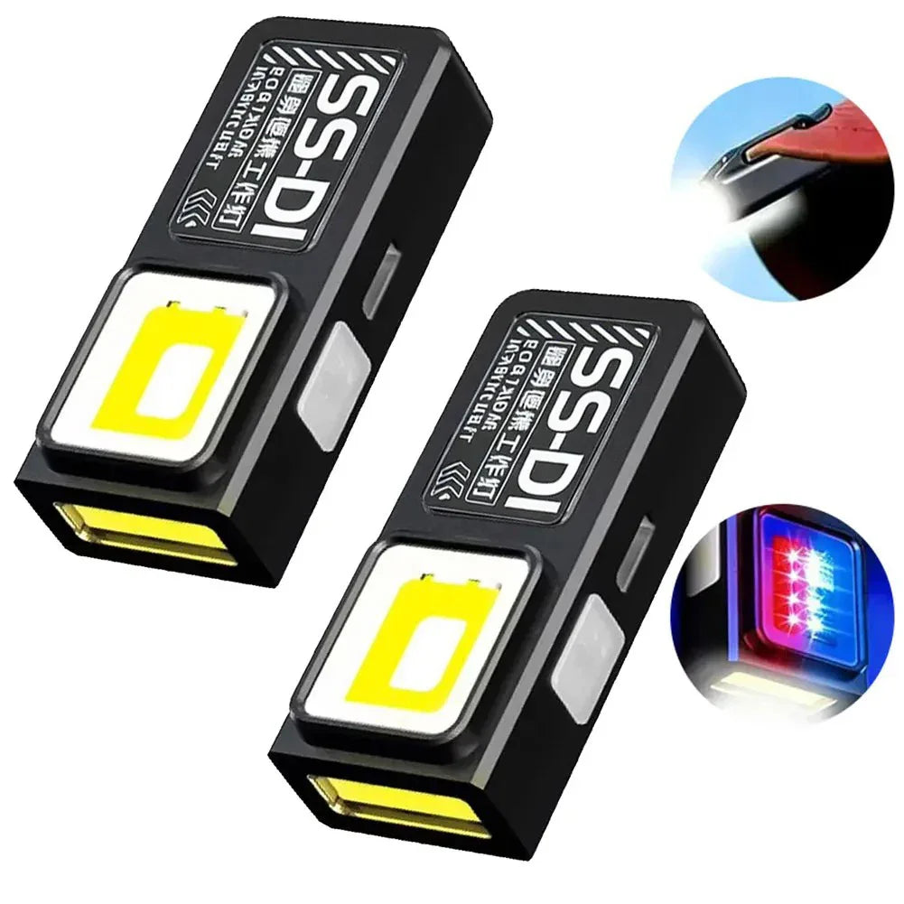 Mini COB LED Flashlight – 800 Lumen, Rechargeable & Waterproof EDC