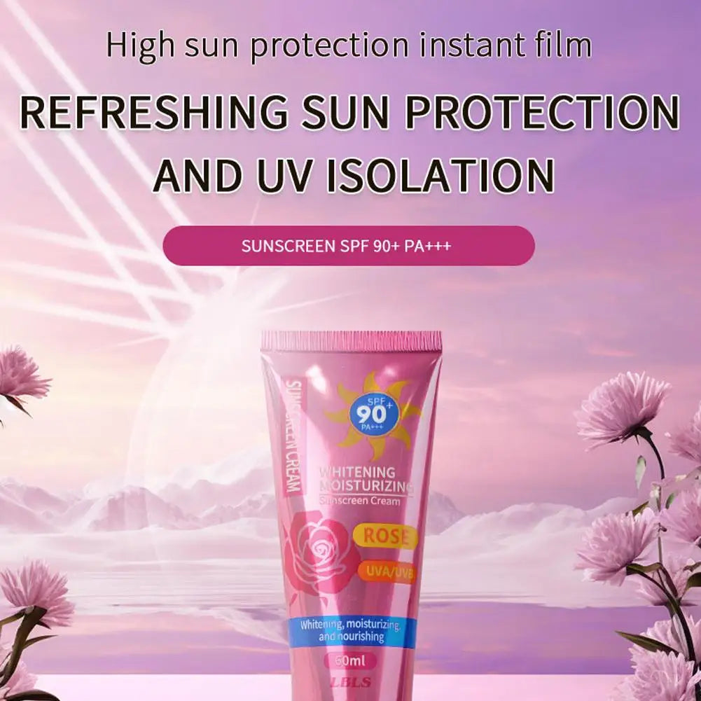 60ml Multi-effect Repair Isolation Sunscreen Moisturizing Oil Control Sunscreen Cream Sun Block Moisturizing Skin Supple Peaceful Pleasures Health and Wellness