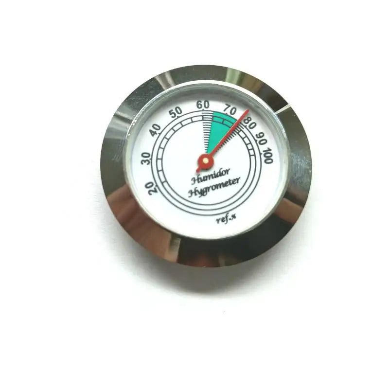 Brass Analog Hygrometer 43mm | Cigar Humidor Humidity Gauge