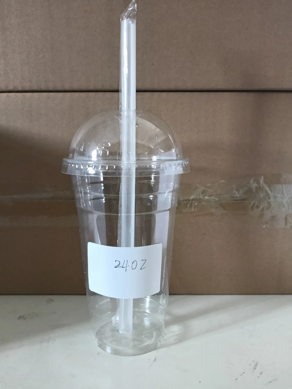 16/20/24OZ Ice Cream Coffe Cups Plastic Cups with Dome lids and Boba Straws Smoothie Juice Soda Cocktail and Party Cups Peaceful Pleasures Health and Wellness 20Straight 50pcs