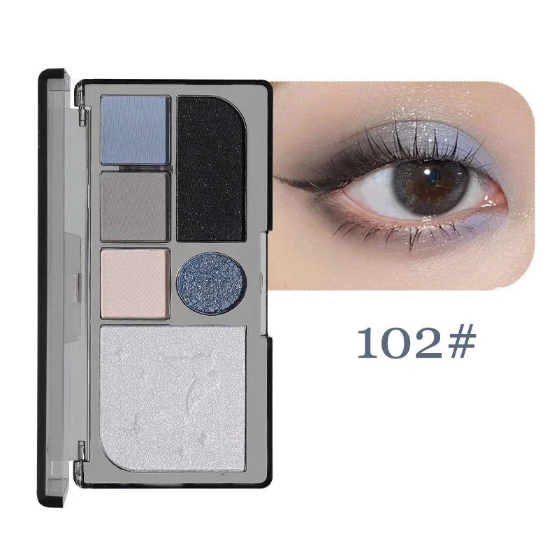 IFANYUO 6-Color Smokey Eyeshadow Palette | Shimmer & Matte
