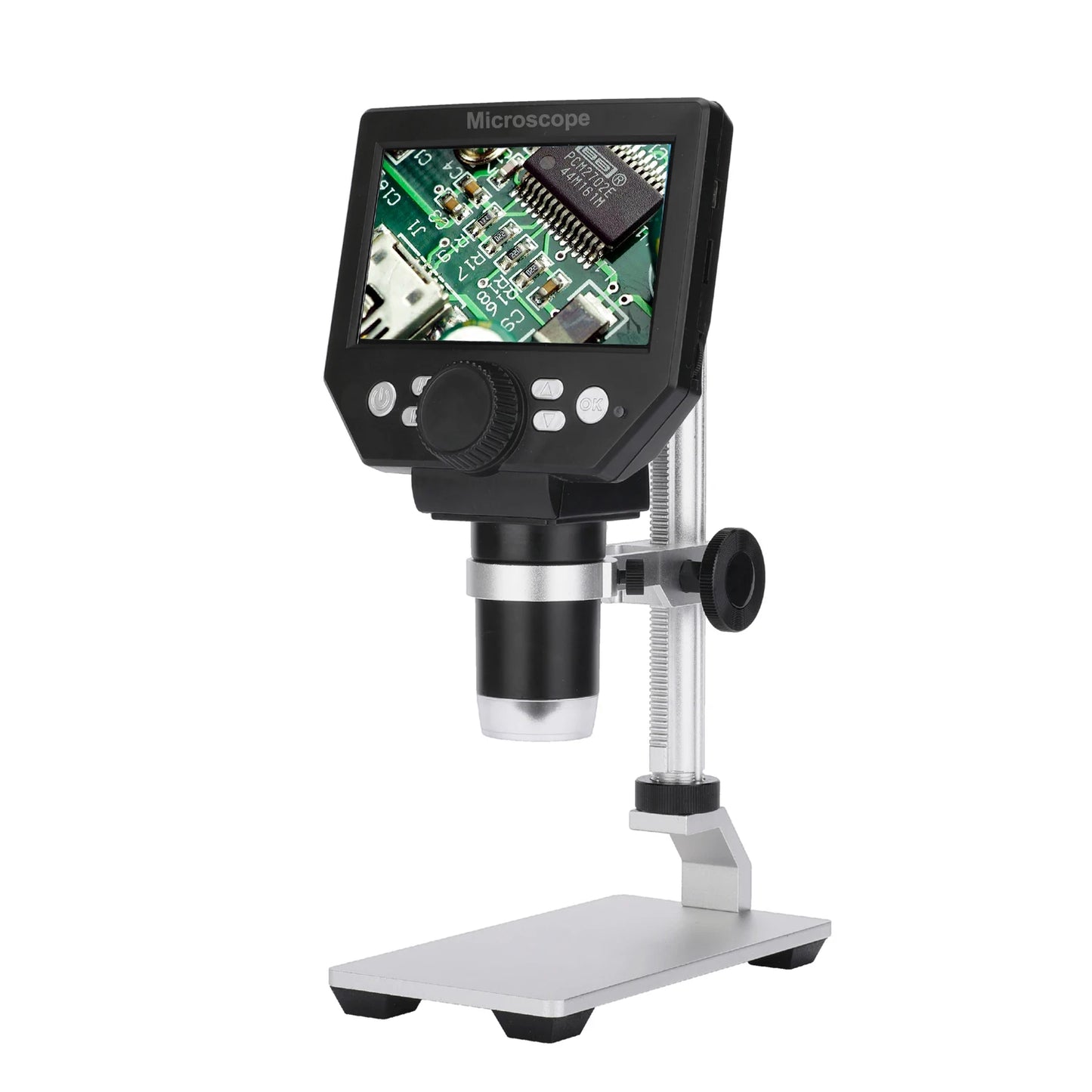 G1000 8MP Digital Microscope 1-1000X Continuous Amplification 4.3" Magnifier for Soldering Electronic Peaceful Pleasures Health and Wellness Metal stents 1000X