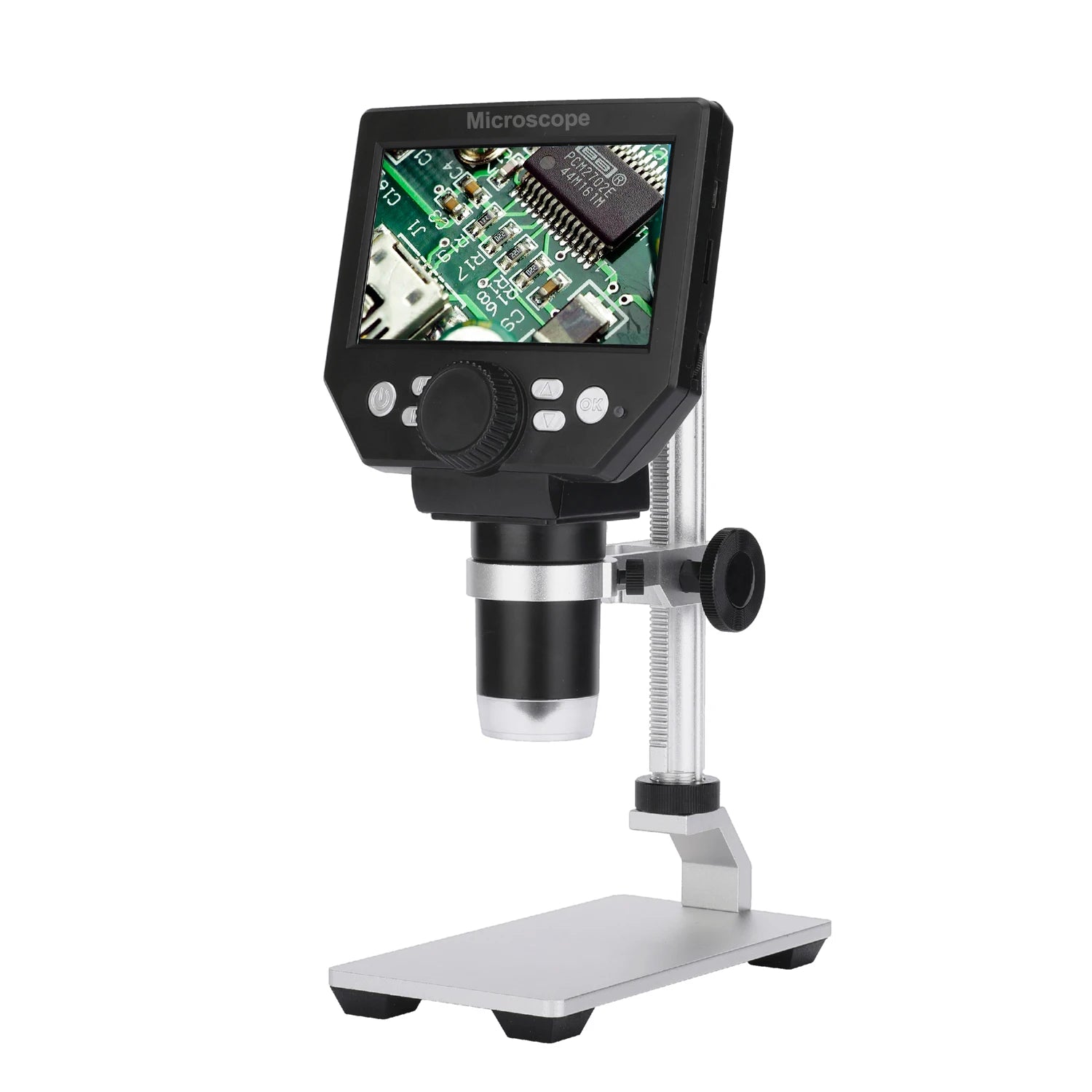 G1000 8MP Digital Microscope 1-1000X Continuous Amplification 4.3" Magnifier for Soldering Electronic Peaceful Pleasures Health and Wellness Metal stents 1000X