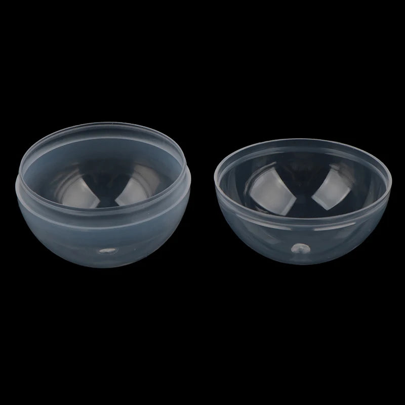 50Pcs/pack 28-50mm Can Open Transparency Plastic Capsule Toy Surprise Ball Tiny Container Making Things Model Gift Peaceful Pleasures Health and Wellness