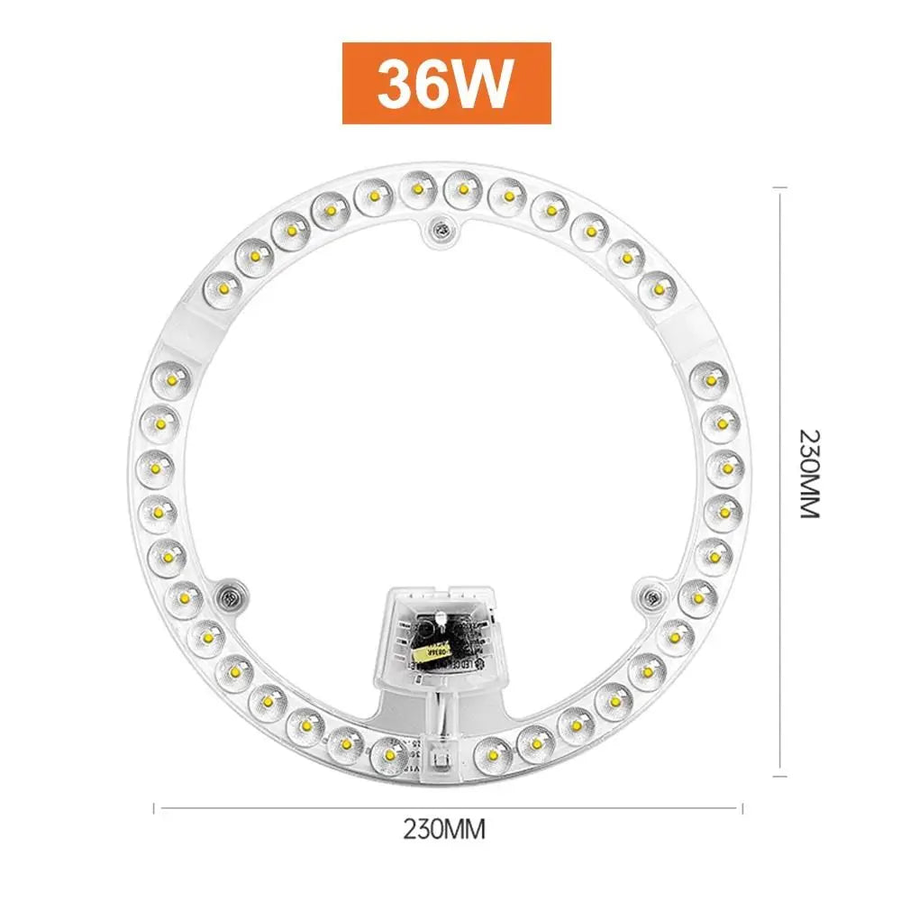 Dimmable Round LED Ceiling Light Module 12W–72W | Aluminum